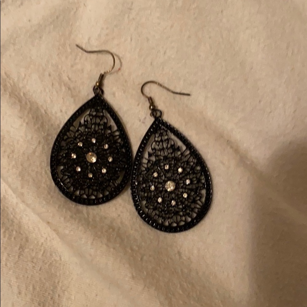 Black earrings